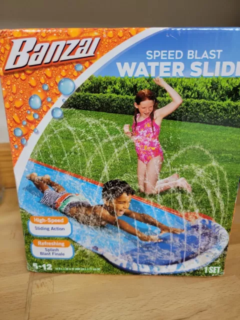 Banzai Speed Blast Water Slide. New