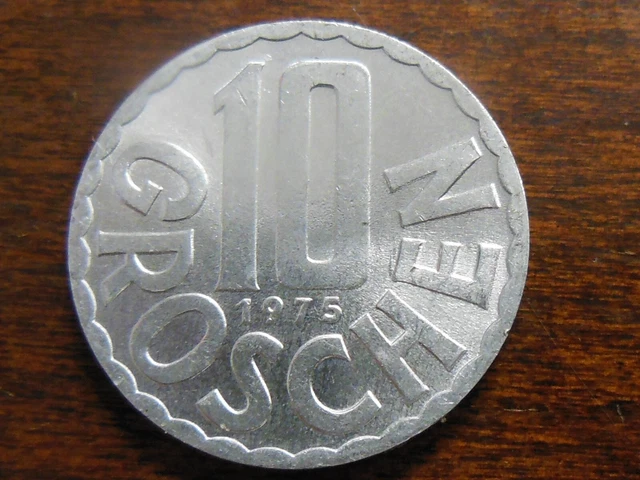 1975 Austrian Ten (10) Groschen Coin