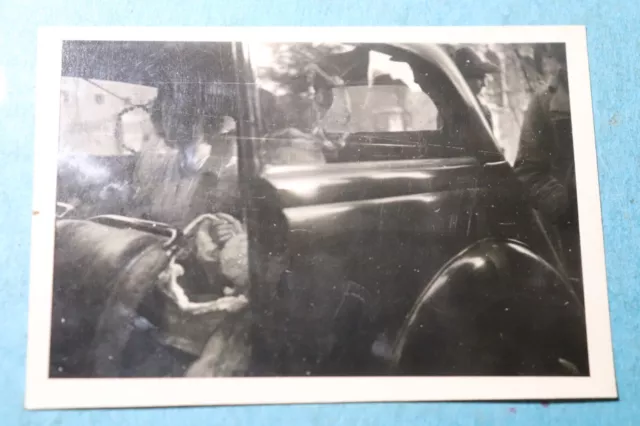 Altes Foto Kleine Hochzeitsserie Im Auto Ca 1930