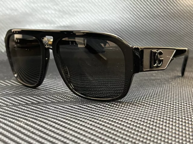 DOLCE & GABBANA DG4403 501 87 Black Pilot 58 mm Men's Sunglasses
