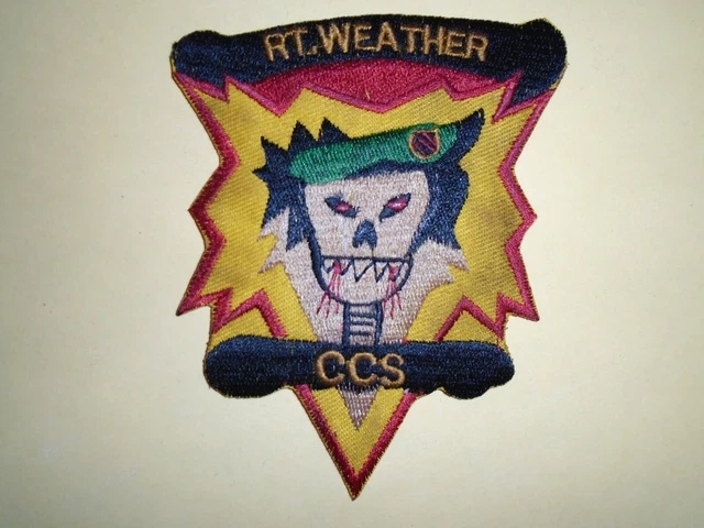VIETNAM WAR PATCH US 5th Special Forces Group MACV-SOG RT WEATHER CCS £ ...