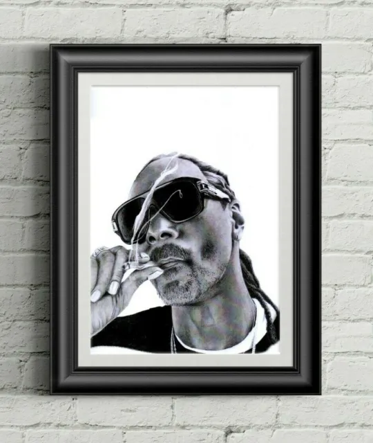 Snoop Dogg Art Print. Art By Mel Print Of My Original Pencil Drawing. Fan Art.