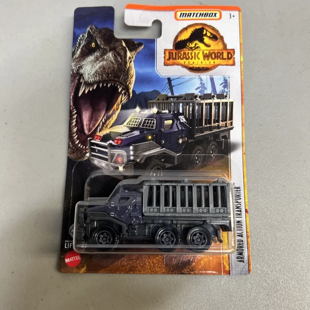 MATCHBOX JURASSIC WORLD Dominion Armored Action Truck 2022 164 Diecast