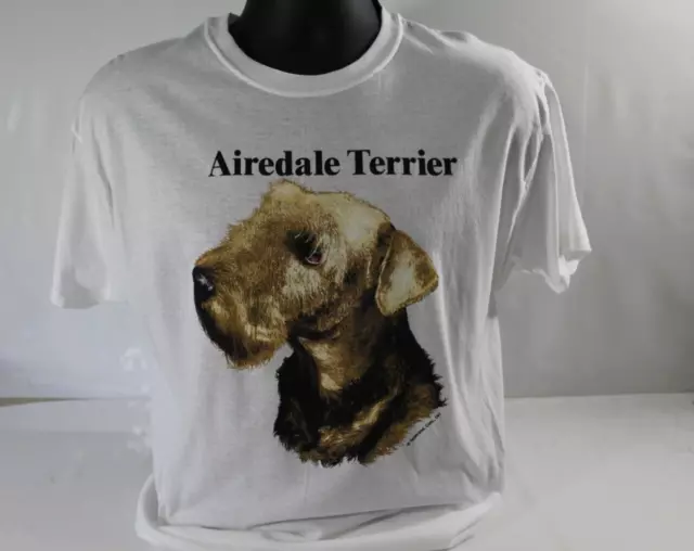 Airedale Terrier Dog Breed  T-Shirt New Size Large