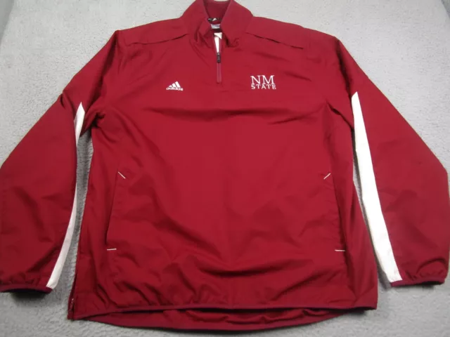 New Mexico State Aggies Sweater Mens XL Red Pullover Adidas Activewear