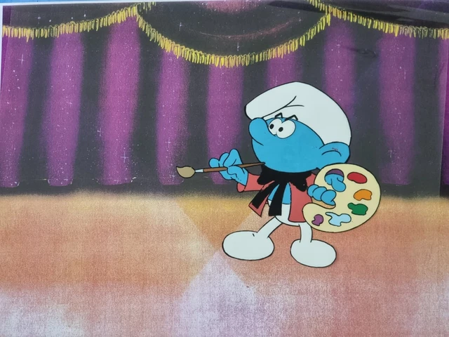 HANNA BARBERA ORIGINAL 1980s Vintage TV SMURFS Animation Art Production ...
