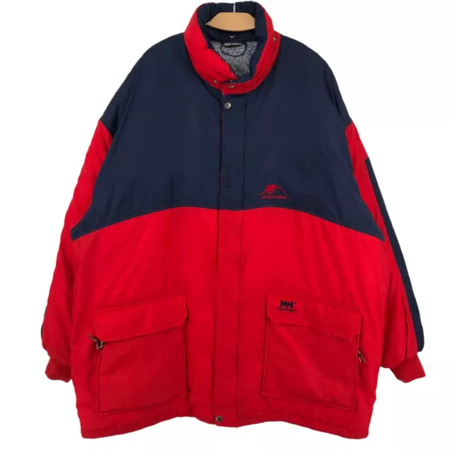 Vintage Helly Hansen Uomo Impermeabile Giacca Impermeabile Cappotto Taglia XL