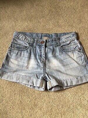 Girls Next Distressed Denim Shorts, Age 12. Used, Good Condition