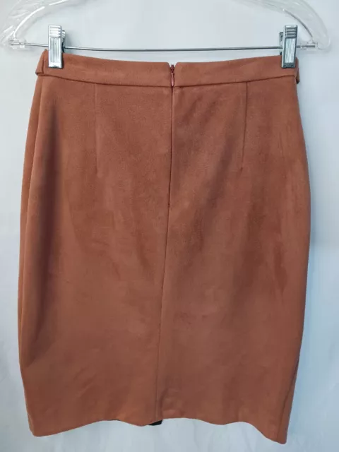 RIVER ISLAND Faux Skirt Copper Color Size 4 US 8 UK 34 EUR 3