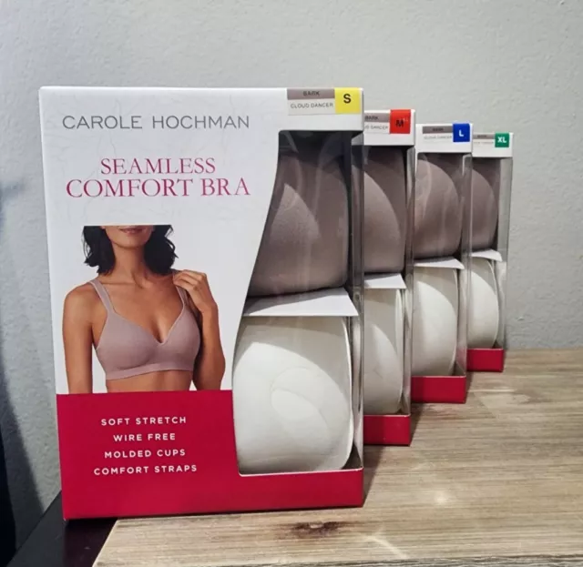 Carole Hochman Seamless Comfort Bra Wire Free Molded Cups