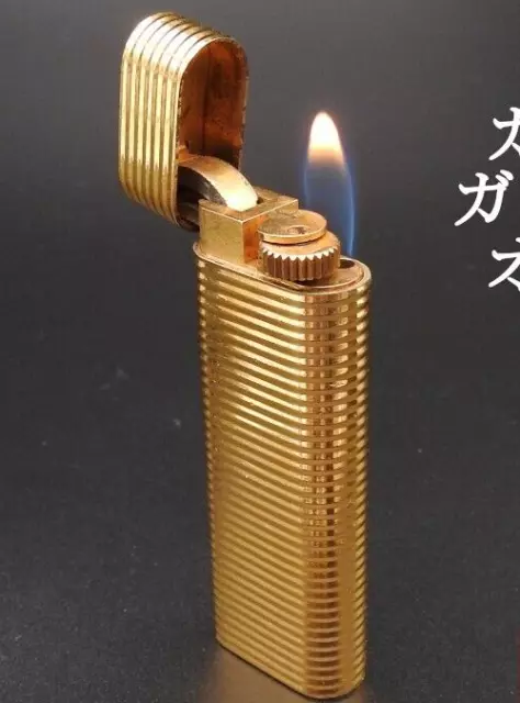 Working cartier Gas lighter gold without box