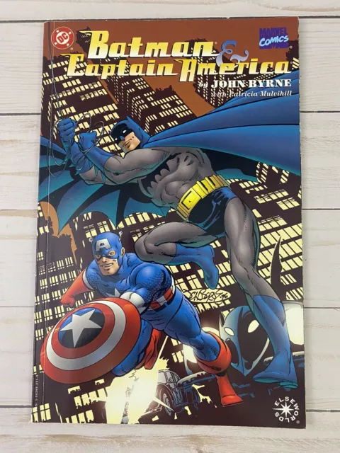 Batman & Captain America DC Comics/Marvel 1996 John Byrne ELSEWORLDS First Print
