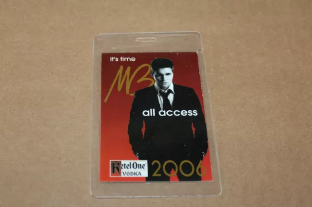 Michael Buble - Laminated Backstage Pass -  Lot # 5  -  FREE POSTAGE -