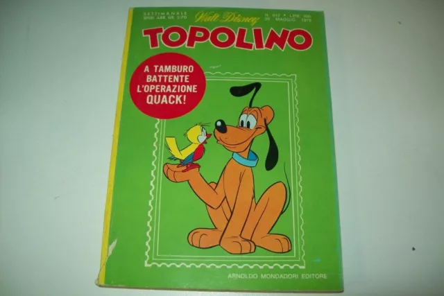 Walt Disney-Topolino Mickey Mouse-Libretto Mondadori-N. 912-20 Maggio 1973