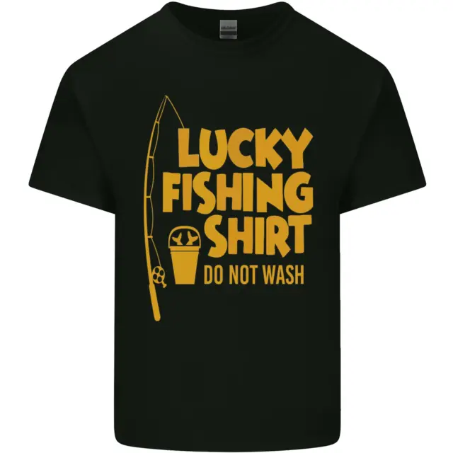 Lucky Fishing Fisherman Funny Kids T-Shirt Childrens