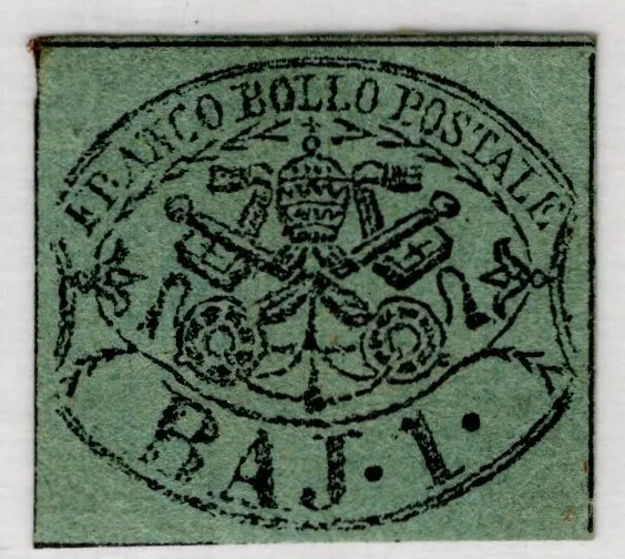 Italy / Papal States 1852 / Sassone # 2B Mint Mh – Cv 250€ (Zz362)