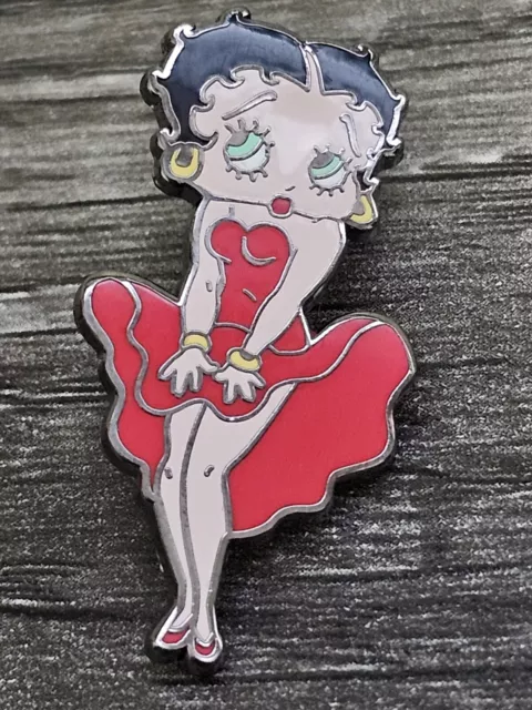 Betty Boop Red Dress Vintage Pin Marilyn Monroe
