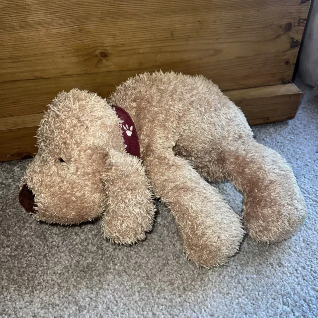 MARKS AND SPENCER Puppy Dog Paw Print Collar Soft Floppy Beanie Toy 11 M S 19.99 PicClick UK