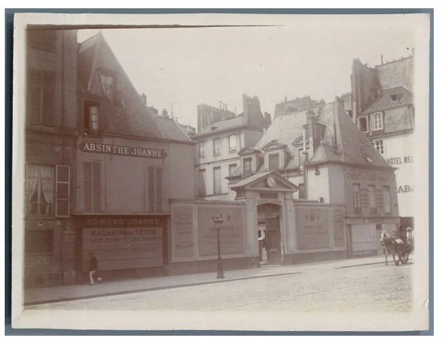 FRANCE, PARIS, HÔTEL Edmond Joanne vintage citrate print Tirage citrate