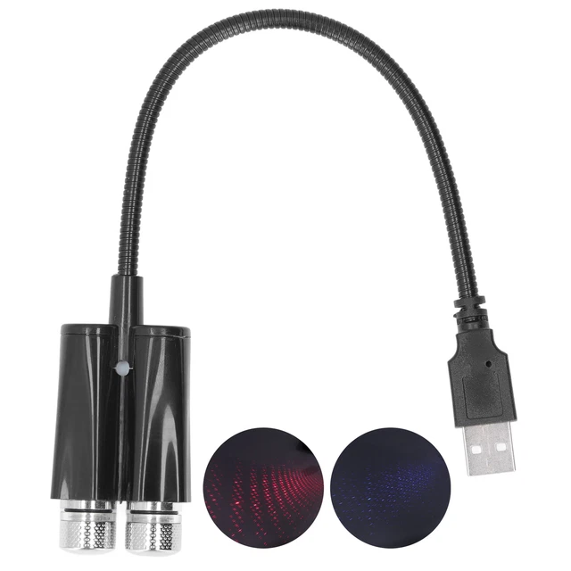 (Voice Control C202S)Car Star Night Lamp USB Projector Light Flexible Plug And