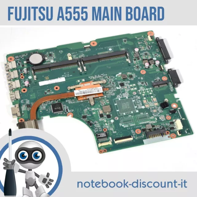 Scheda Madre Fujitsu Lifebook A555 Motherboard Core i3-5005u DA0FH9MB6C0 FH9