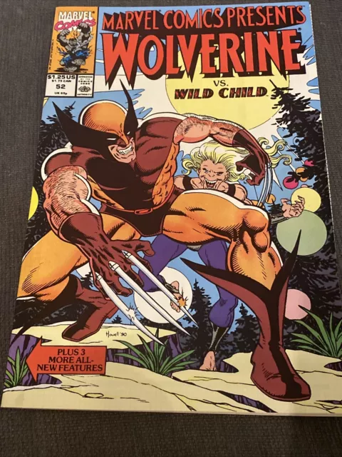 Marvel Comics Presents #51! Wolverine Vs Wild Child By Rob Liefeld And Hulk!