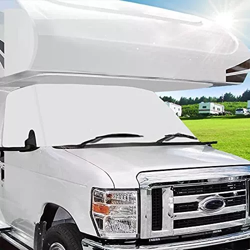 RV Windshield Cover Compatible with Class C Ford 1997-2022, UV Block O...