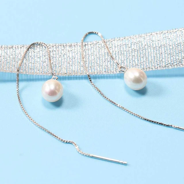 Lucky White Baroque Pearl Earrings Drop Pearl pendant CARNIVAL Freshwater