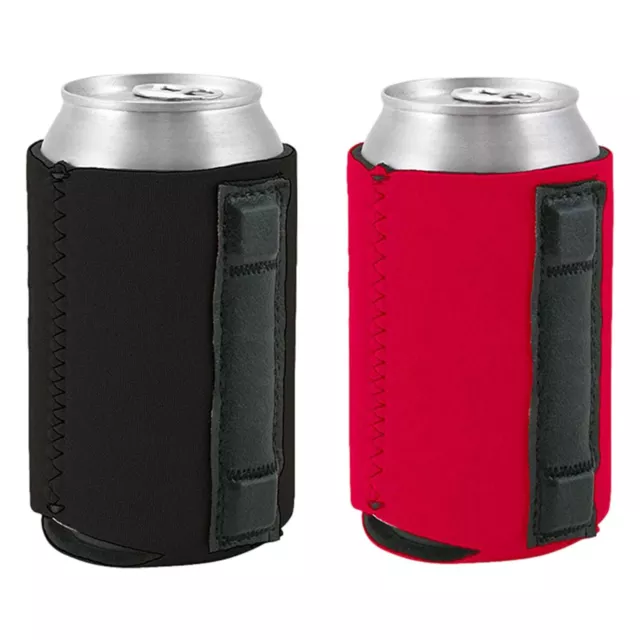Can Cooler Sleeves with Magnet Neoprene Collapsible Beverage Can & Bottle Holder
