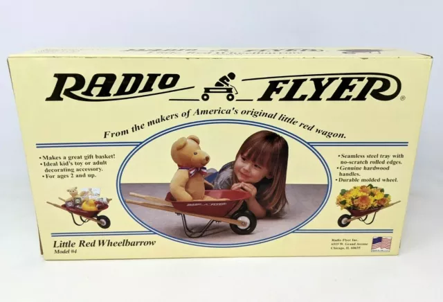 New VTG Radio Flyer Little Red Wheelbarrow Model #4 Kit Kid Toy Gift Basket DD21 3