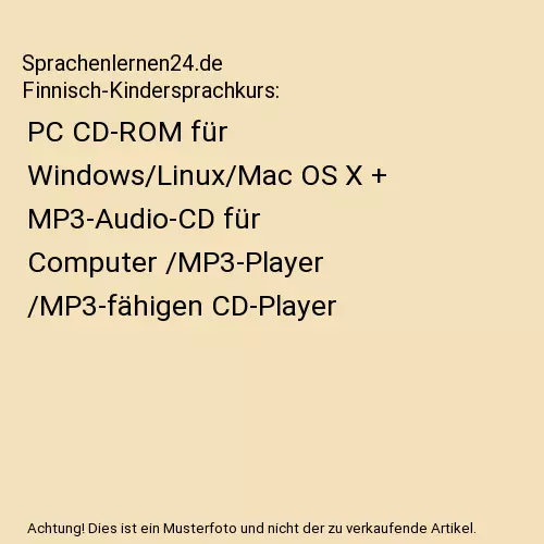 Sprachenlernen24.de Finnisch-Kindersprachkurs: PC CD-ROM für Windows/Linux/Mac