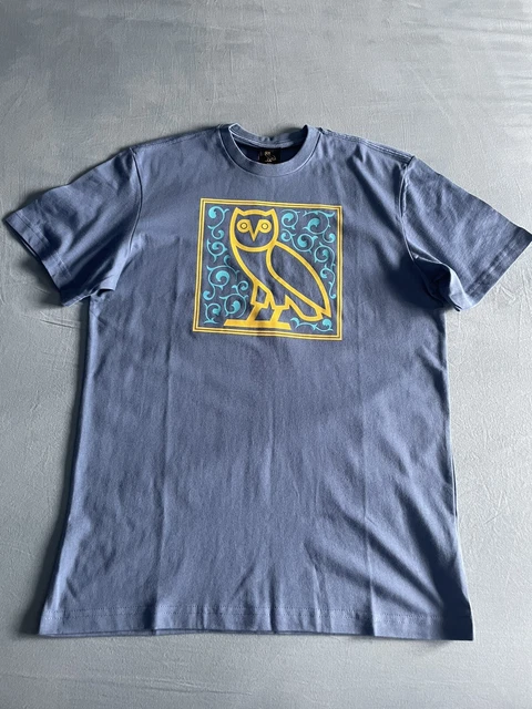 OVO Owl Arabic Calligraphy Family Tee Blue October's Very Own 2021 Rare Small
