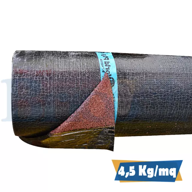 Rotolo Guaina impermeabilizzante bituminosa 4,5 Kg/mq Ardesiata Rossa 10mt