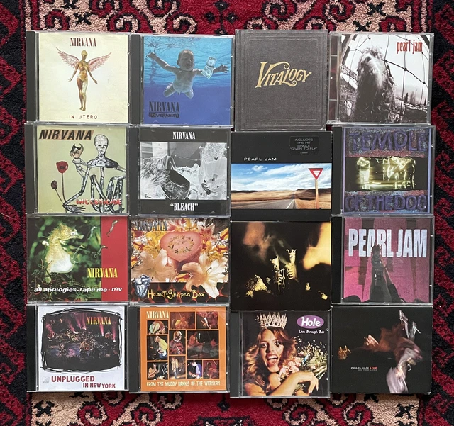 90s Grunge Rock CD Album bundle job lot - Pearl Jam, Nirvana, Hole 90s Grunge Rock CD Album bundle job lot - Pearl Jam, Nirvana, Hole