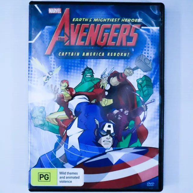 The Avengers: Captain America Reborn (DVD, 2010) Action Adventure Animation Film
