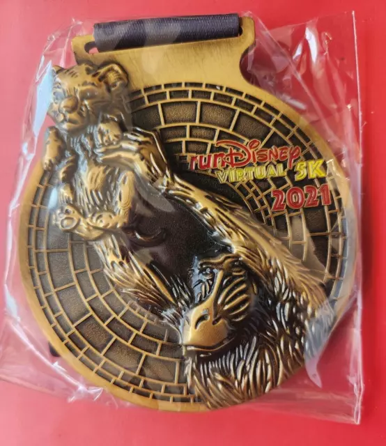 NEW 2021 Lion King Run Disney Virtual 5K Medal The Reimagined Classic NIP