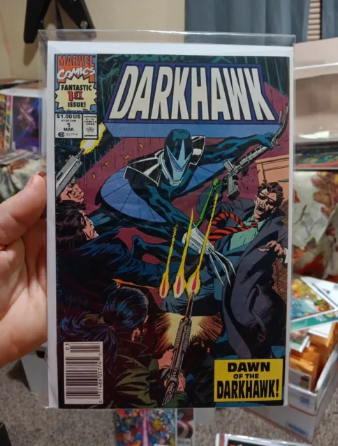 Darkhawk 1 Newsstand Marvel Comics 1991 1st Appearance