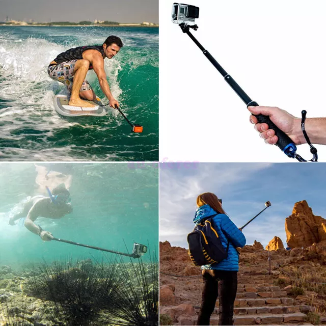 Sports Monopod Selfie Stick Pole Handheld for GoPro Hero 6 5 4 3+ 3 2 Waterproof