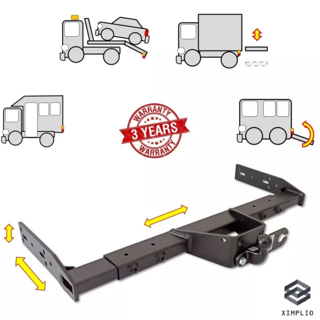 Universal towbar + 13 pin electrics with relay for motorhomes and tow trucks 3