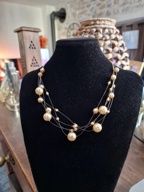Collier Ancien En Perles - Bijou Vintage Occasion