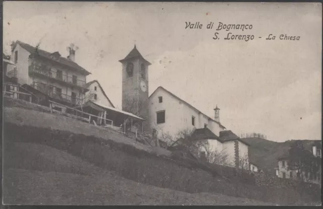 Novara - Valle Di Bognanco - San Lorenzo La Chiesa -Viaggiata Primi Novecento