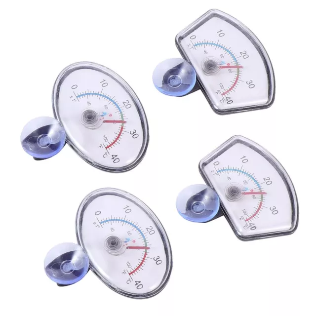 4 Pcs Autocollant D'aquarium Thermomètre Pointeur Liquide Crystal