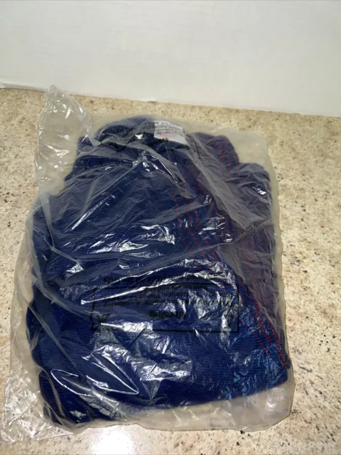 New British Airways Blue and Red In Flight Blanket Made in England