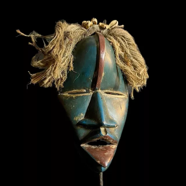 African masks Vintage Hand Carved Vintage Dan Hand Carved Wooden Tribal-9953 3