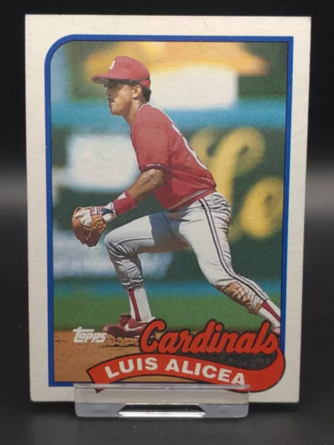 Carta Rookie 1989 Topps Baseball Luis Alicea St. Louis Cardinals RC #588