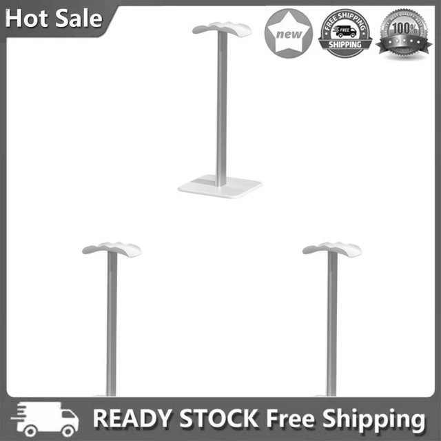 Holder Non-Brief Headset Headphone Stand Hanger for All Headphones (Silver)