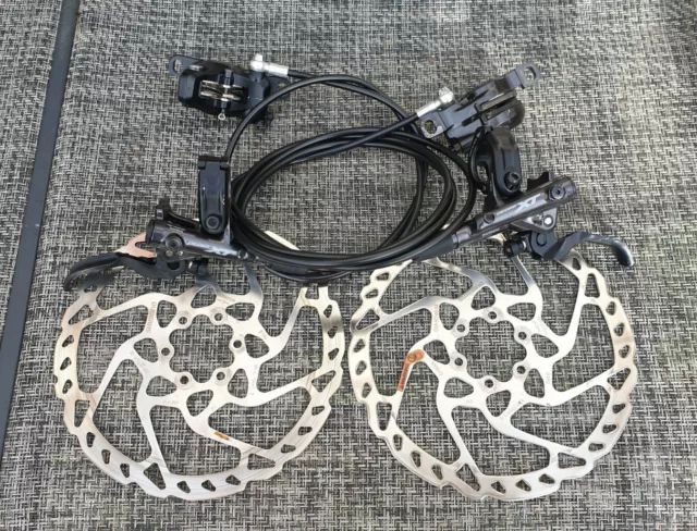 Shimano XT M8100 M8000 Hydraulic Disc Brakes - Front and Rear - 2 Pot