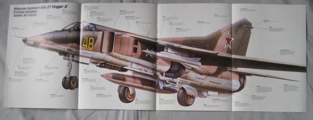 Mig 23 R27 WARPLANE ISSUE 61 Mikoyan-Gurevich MiG-23/27 'Flogger' Cutaway drawing ...