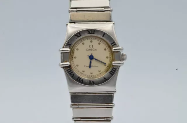 OMEGA Constellation Orologio Donna 25MM Acciaio Quarzo Vecchia Versione Raro