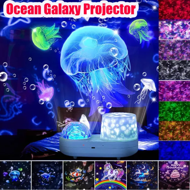 16in1 Ocean Starry Projector Galaxy Nebula Night Light for Kids Bedroom Decor